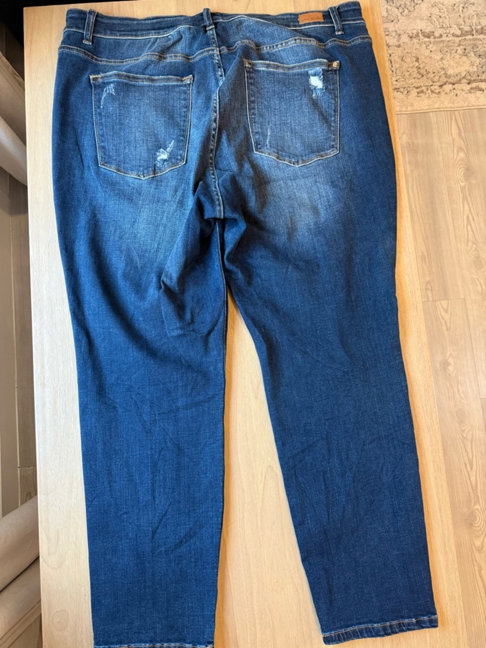 Plus Size Judy Blue Distressed Slim Fit Jeans Size 24 - Picture 5 of 7